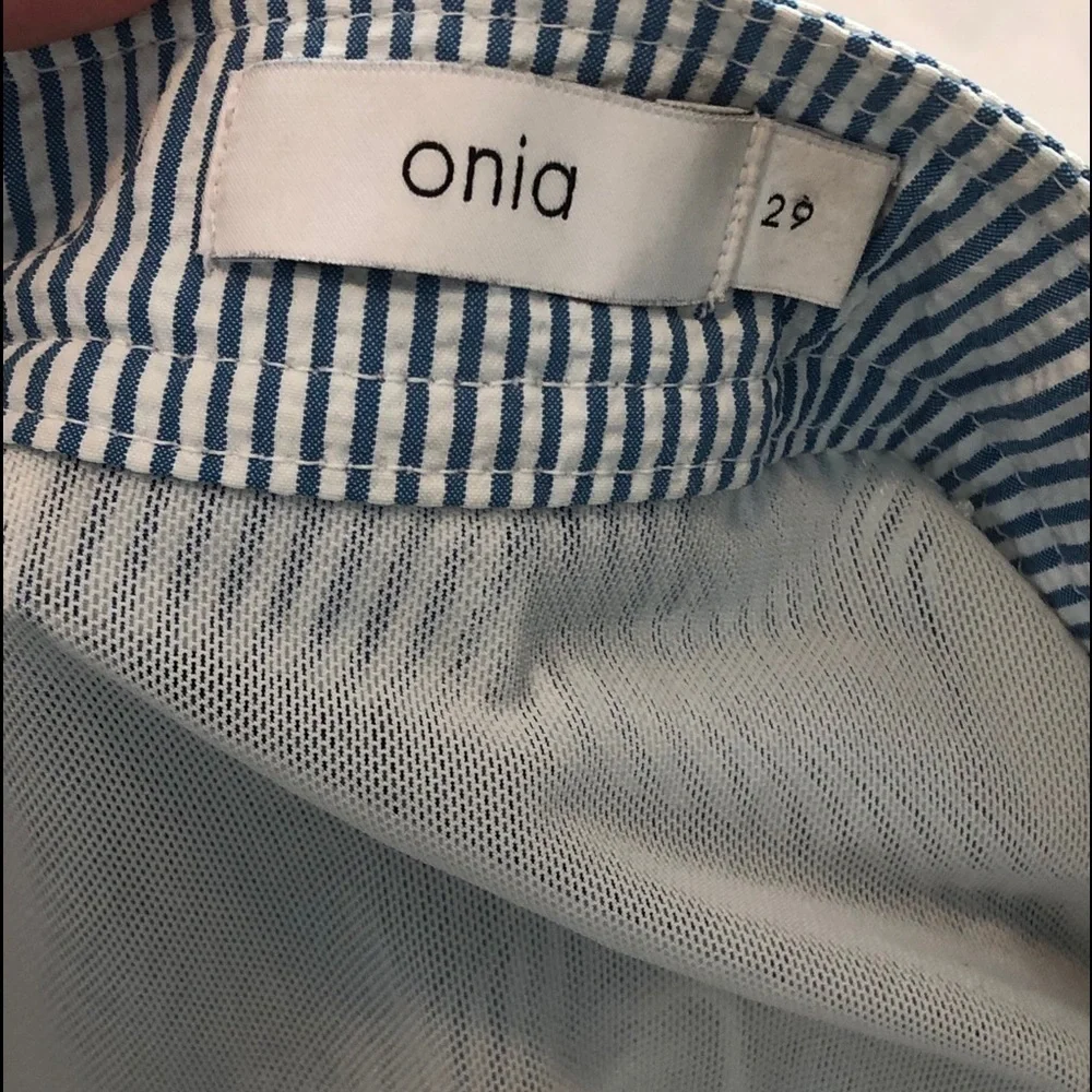 Onia Striped Calder Swim Trunk